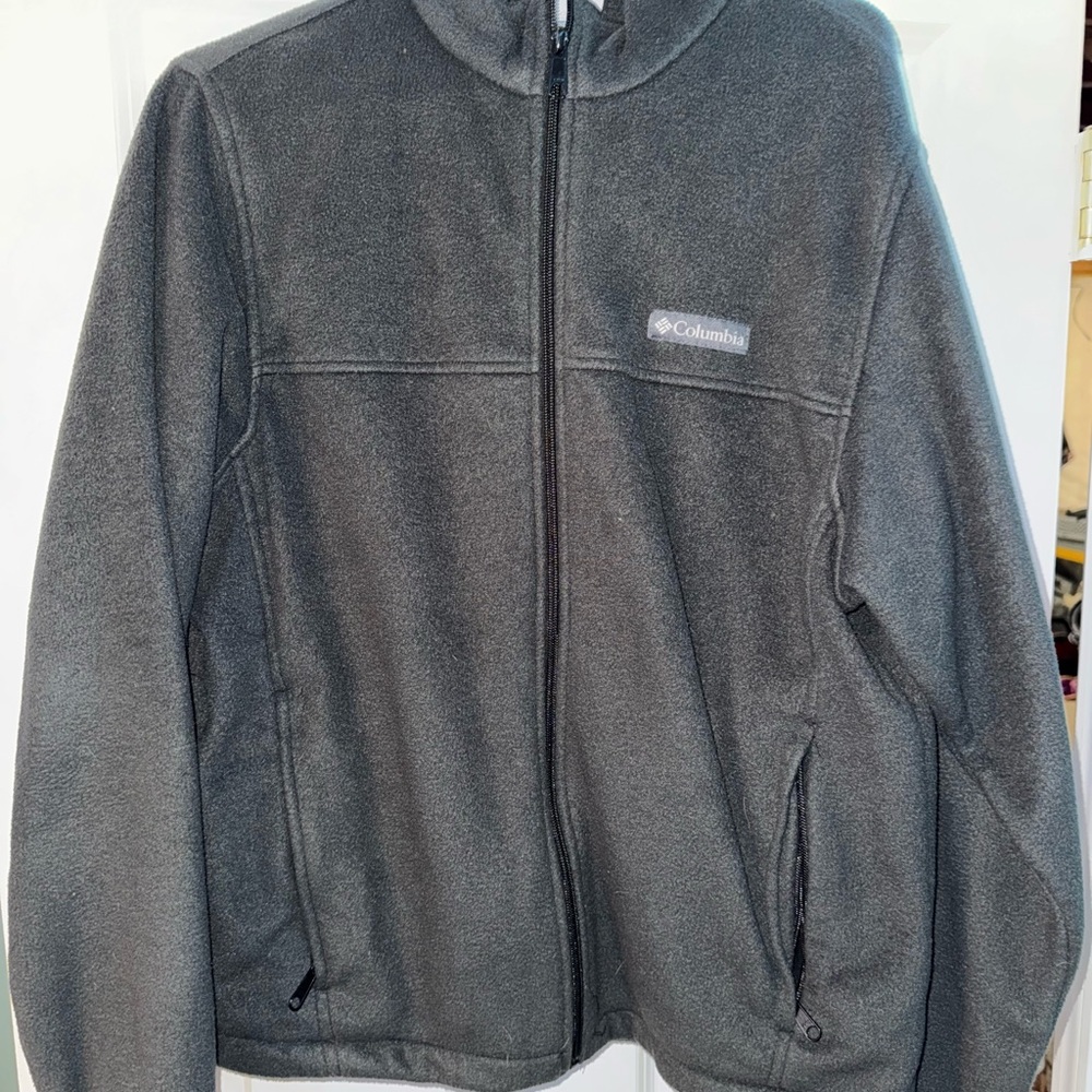 Columbia Gray Performance Jacket Full-Zip Fleece